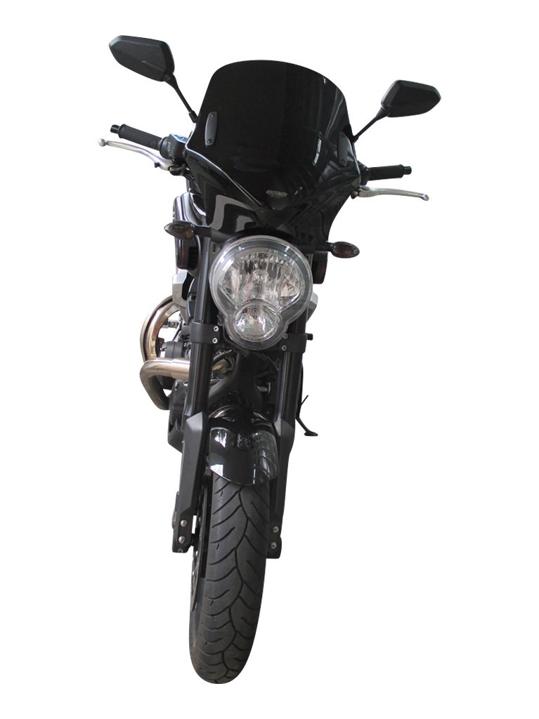 Uniwersalna szyba do motocykli bez owiewek MRA, forma VFSC, przyciemniana