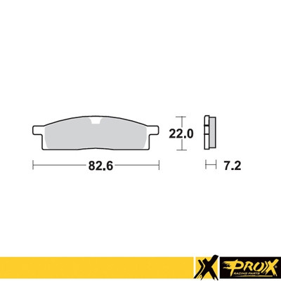 ProX Racing Parts ProX Klocki Hamulcowe Przednie YZ80/85 '93-20 + TT-R125 '00-16 (OEM: 4ES-W0045-20-00) (odpowiednik EBC FA119R)