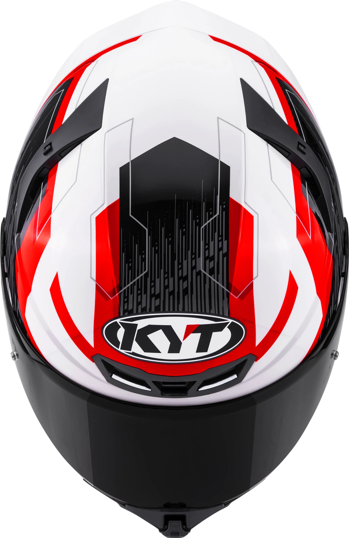 Kask motocyklowy KYT TT-REVO SPEEDING BIAŁY/CZERWONY E06