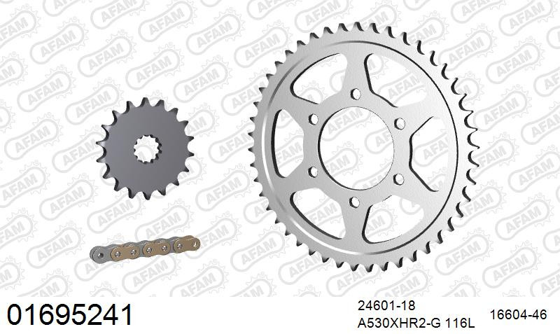 Zestaw napędowy AFAM do KAWASAKI ZX 1200 R A1,A2,B1,B2,B3,B4,B6F