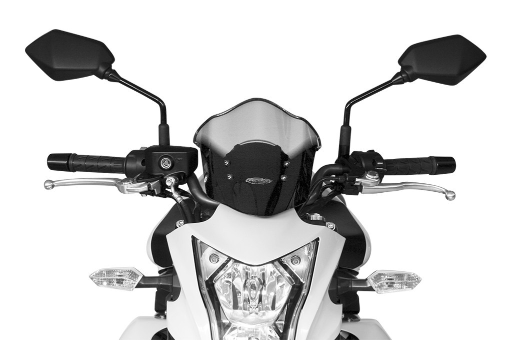 Szyba motocyklowa MRA KAWASAKI ER 6 N ER650E 2012-, forma T, przyciemniana