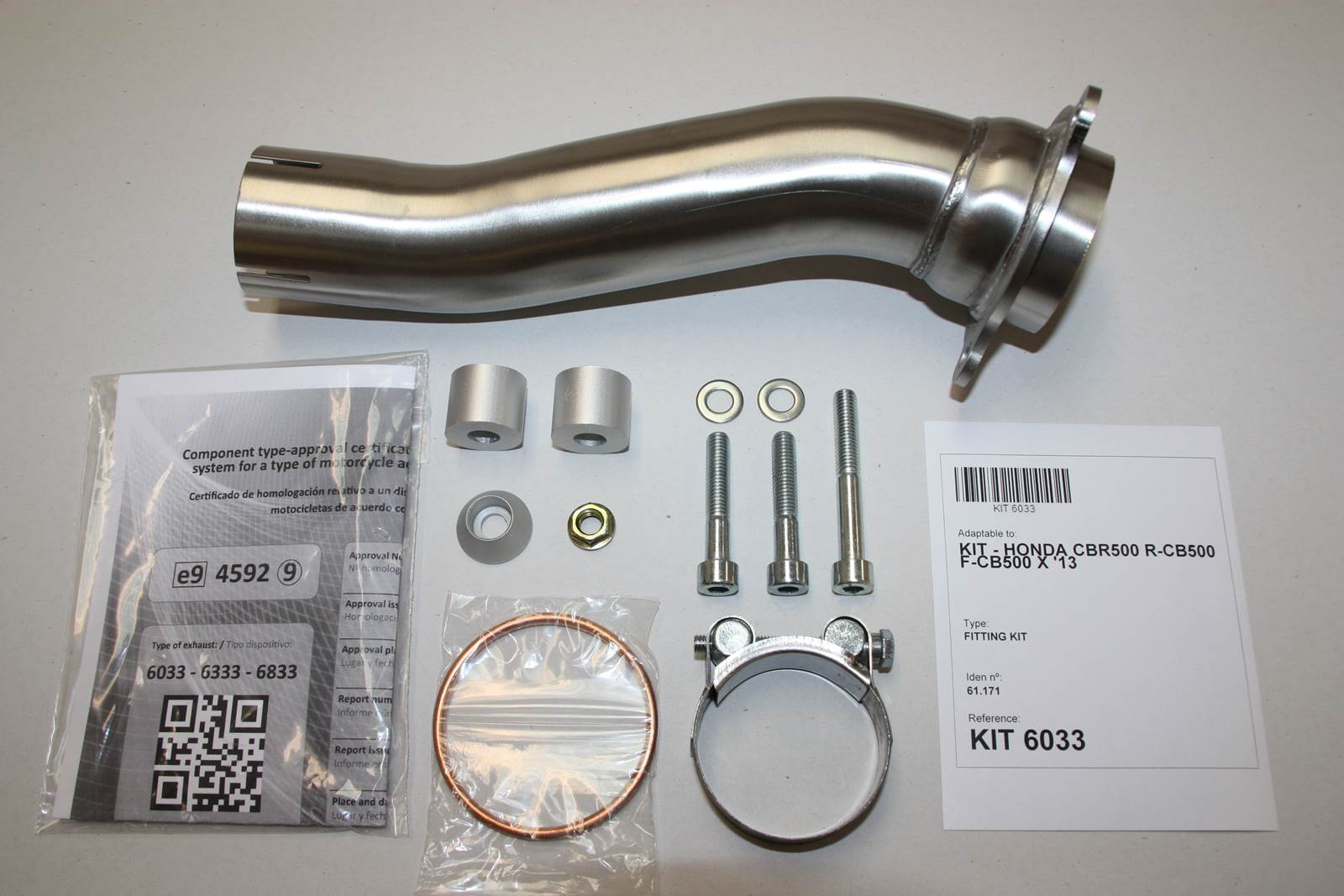 Tłumik IXIL HONDA CB 500 X 17-18 (PC59) typ SOVE (waga: 3000g, długość: 423 mm., materiał: Inox AISI304, kolor: Black painted) S