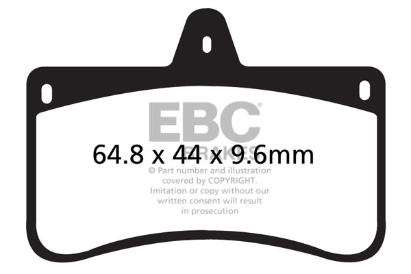 EBC Klocki kartingowe FA538 (1 kpl. na tarczę)
