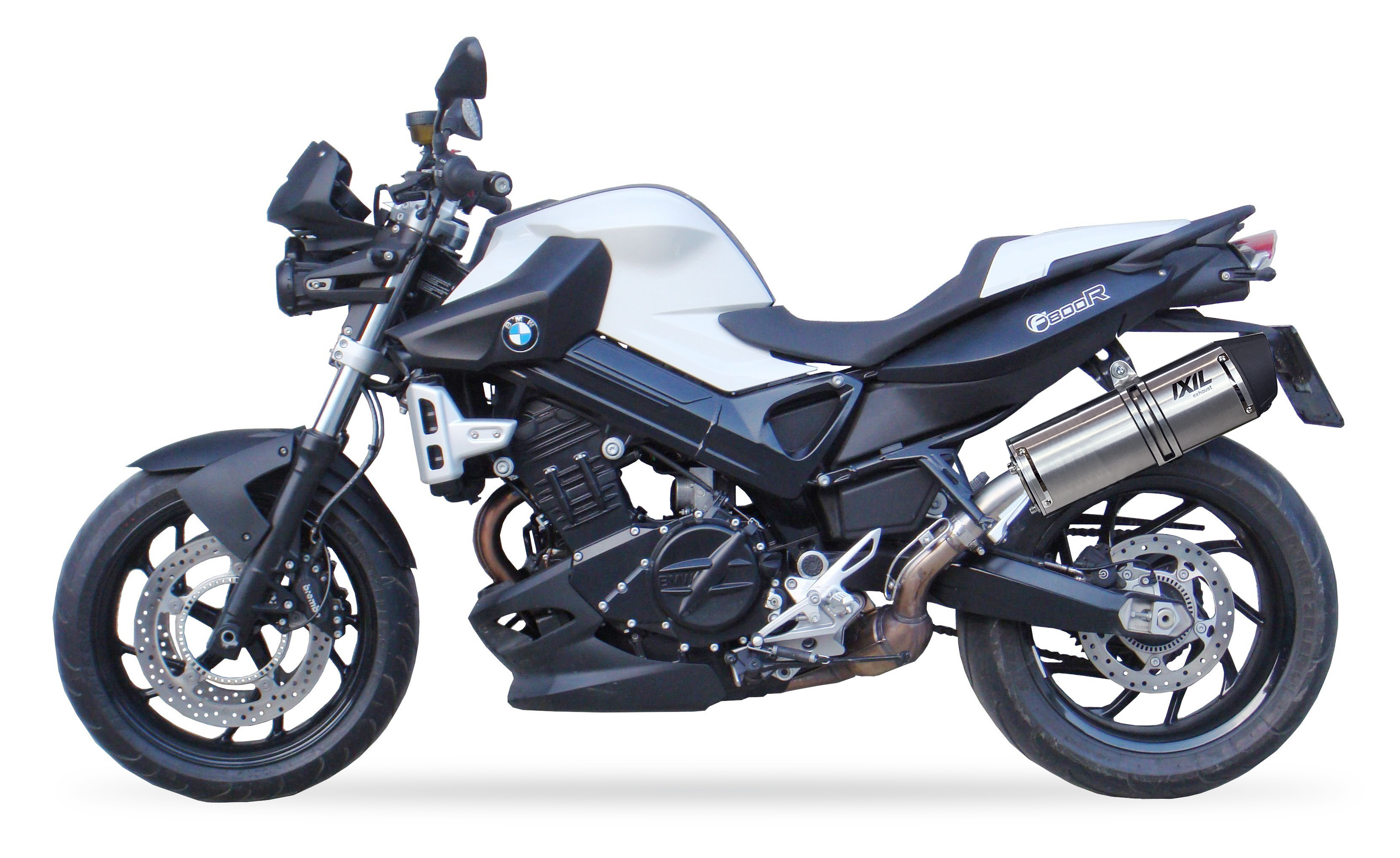 Tłumik IXIL BMW F 800 R 09-15 (E8ST) typ SOVE (waga: 3000g, długość: 423 mm., materiał: Inox AISI304, kolor: Black painted) SLIP