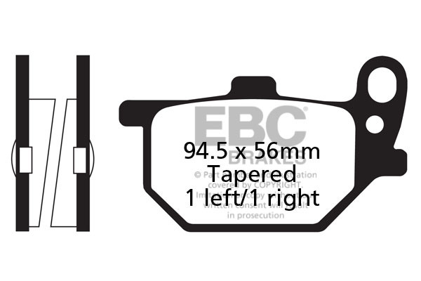 EBC Brakes Klocki hamulcowe EBC FA061 (kpl. na 1 tarcze)