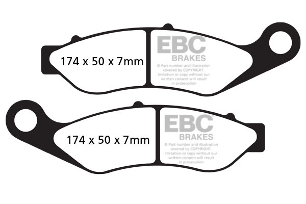 EBC Brakes Klocki hamulcowe EBC FA638V V-PAD (kpl. na 1 tarcze)