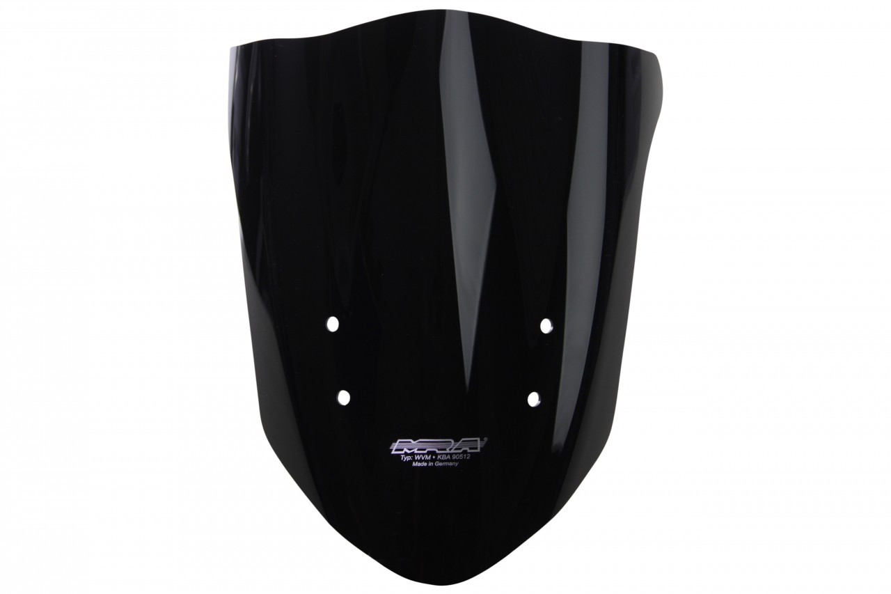 Szyba motocyklowa MRA KAWASAKI ER 6 N ER650E 2012-, forma T, czarna