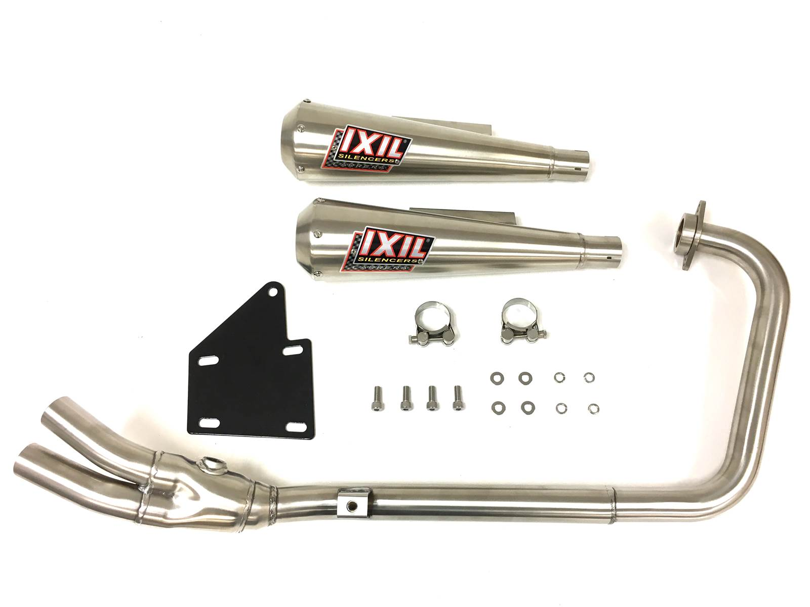 Tłumik IXIL YAMAHA YBR 250 12-13 typ 2-CON (waga: 1480g, długość: 380 mm., materiał: Inox AISI304, kolor: Matt polished) FULL SY
