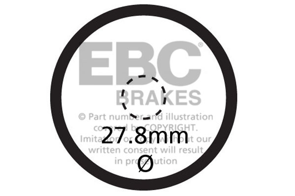 Klocki hamulcowe EBC SFA621V skuterowe (kpl. na 1 tarcze)
