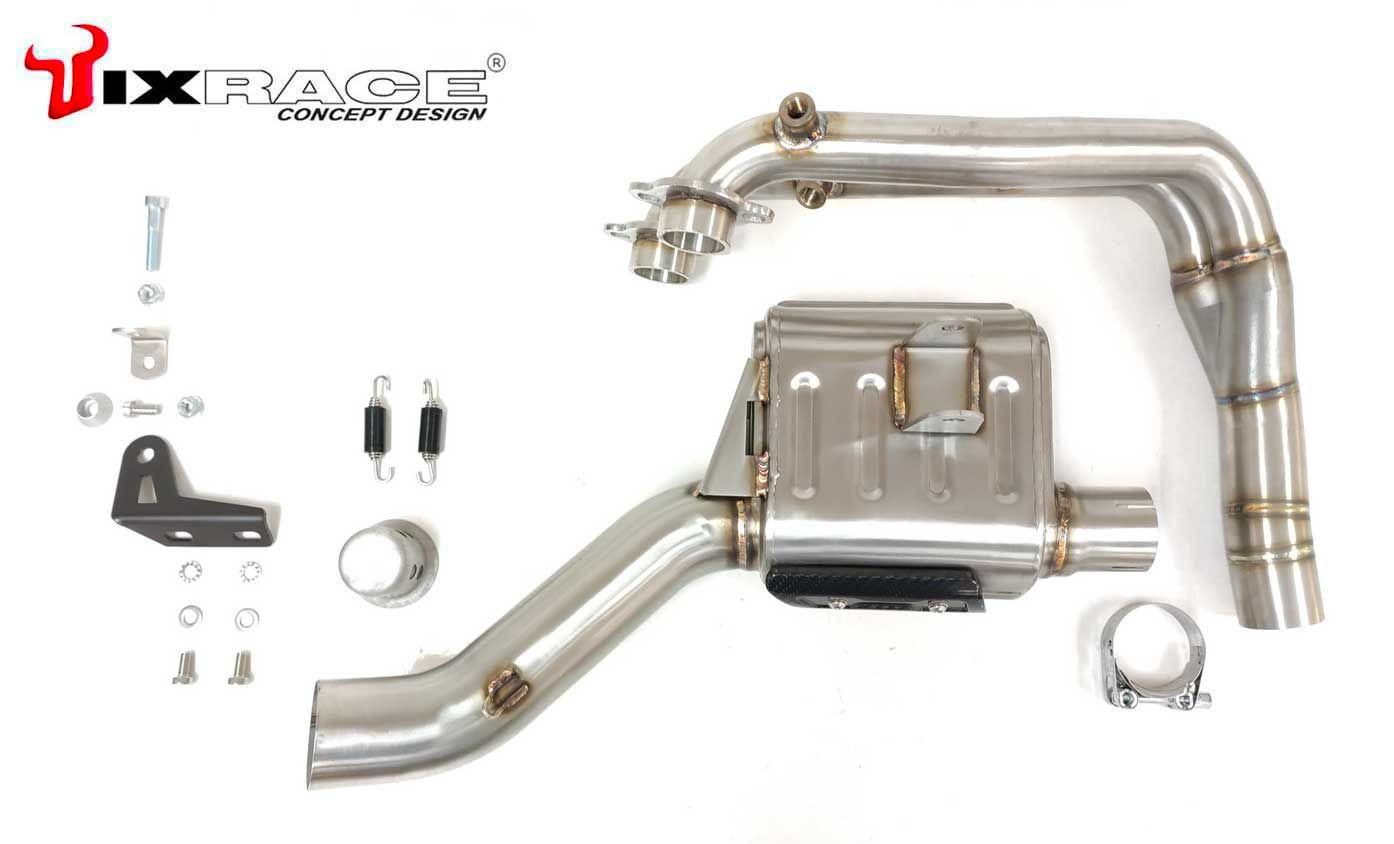 Tłumik IXRACE APRILIA TUONO 660 21-23 (KV KS) FULL SYSTEM typ MK2B MK2 SERIES BLACK