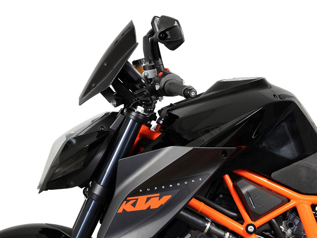 Szyba motocyklowa MRA KTM 1290 SUPER DUKE R 2013-2016, forma NRM, czarna