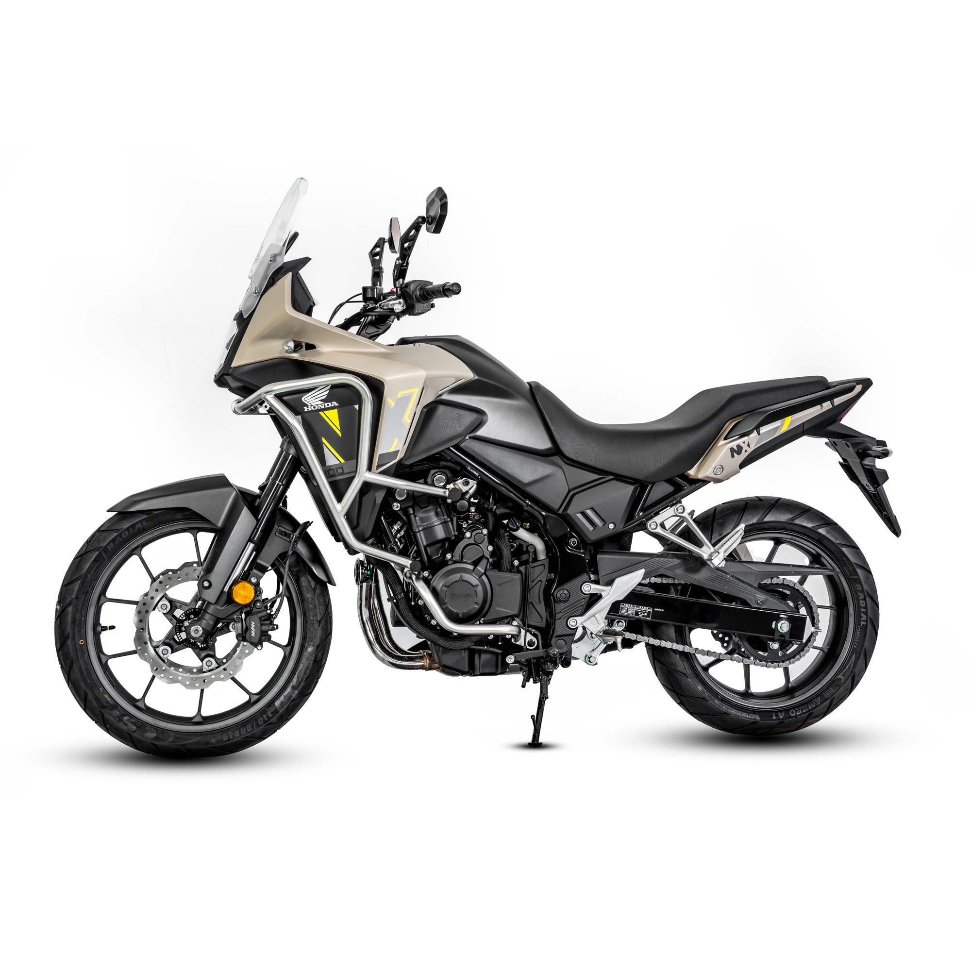 LOBOO Gmole do HONDA NX400 (2024-) HONDA NX500 (2024-) srebrne