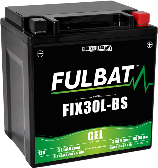 Akumulator FULBAT FUL GEL - FIX30L-BS / YIX30L-BS (Żelowy, bezobsługowy)