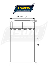 ISON filtr oleju ISON173 B