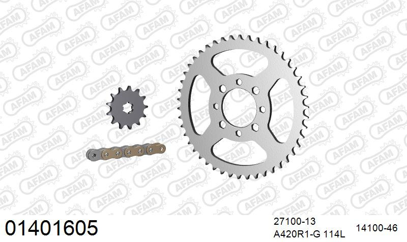 Zestaw napędowy AFAM do SUZUKI TS 50 ERK T,X