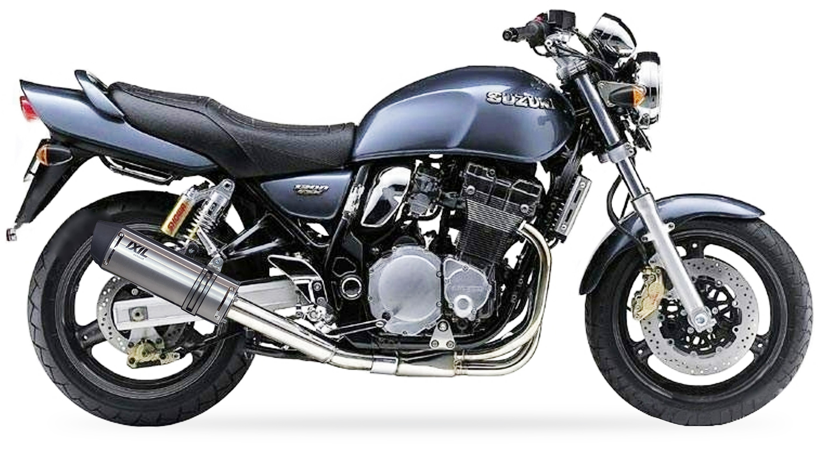 Tłumik IXIL SUZUKI GSX 1200 INAZUMA 99-03 (A3) typ SOVE (waga: 3000g, długość: 423 mm., materiał: Inox AISI304, kolor: Black pai