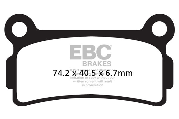 Klocki hamulcowe EBC FA164R (kpl. na 1 tarcze)