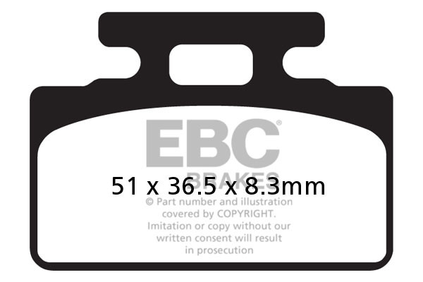 EBC Brakes Klocki hamulcowe EBC FA151 (kpl. na 1 tarcze)