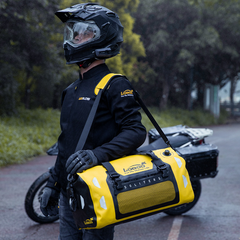 LOBOO Torba motocyklowa TPU czarna 80L