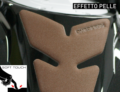 ONEDESIGN Tankpad "Soft Touch" leather style brown slim