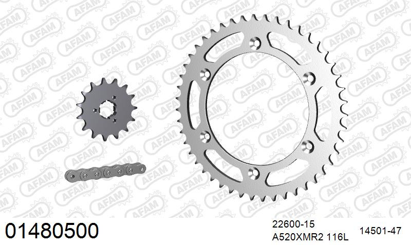 Zestaw napędowy AFAM do SUZUKI DR 800 S M,N,P