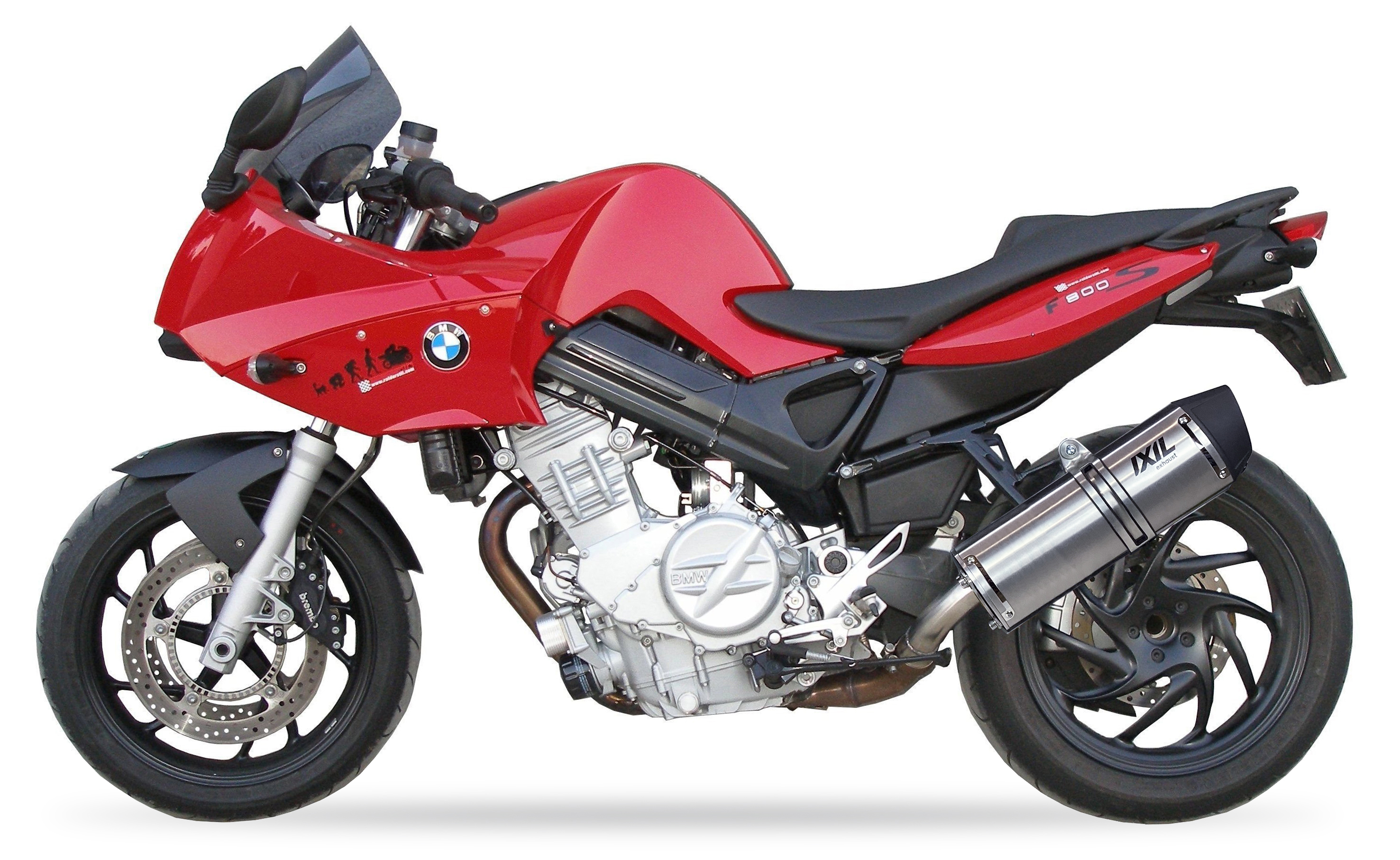 Tłumik IXIL BMW F 800 ST 06-09 (E8ST) typ SOVE (waga: 3000g, długość: 423 mm., materiał: Inox AISI304, kolor: Black painted) SLI