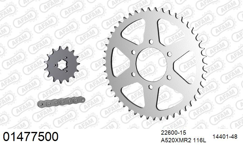 Zestaw napędowy AFAM do SUZUKI DR 750 S J