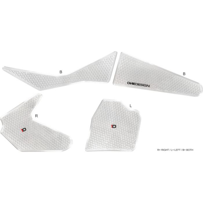 ONEDESIGN Grip Boczny HDR 125SX 16-18 / 125XC-W 17-18 transparentny