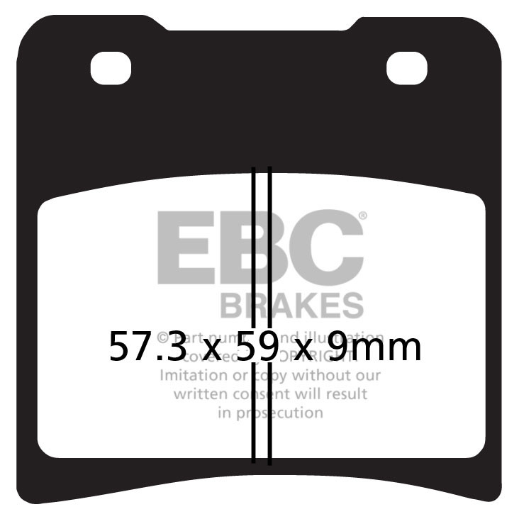 EBC Brakes Klocki hamulcowe EBC FA150HH wzmacniane (kpl. na 1 tarcze)