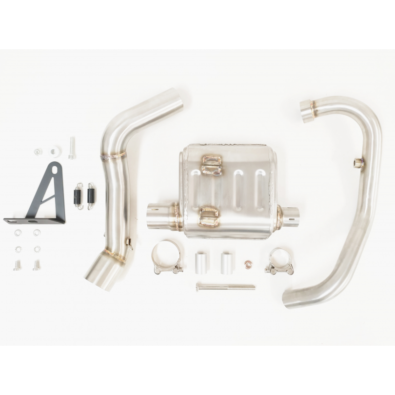 Tłumik IXIL ZONTES X350 2023 typ RB (waga: 900g, długość: 230 mm., materiał: Inox AISI304, kolor: Black painted) FULL SYSTEM - R