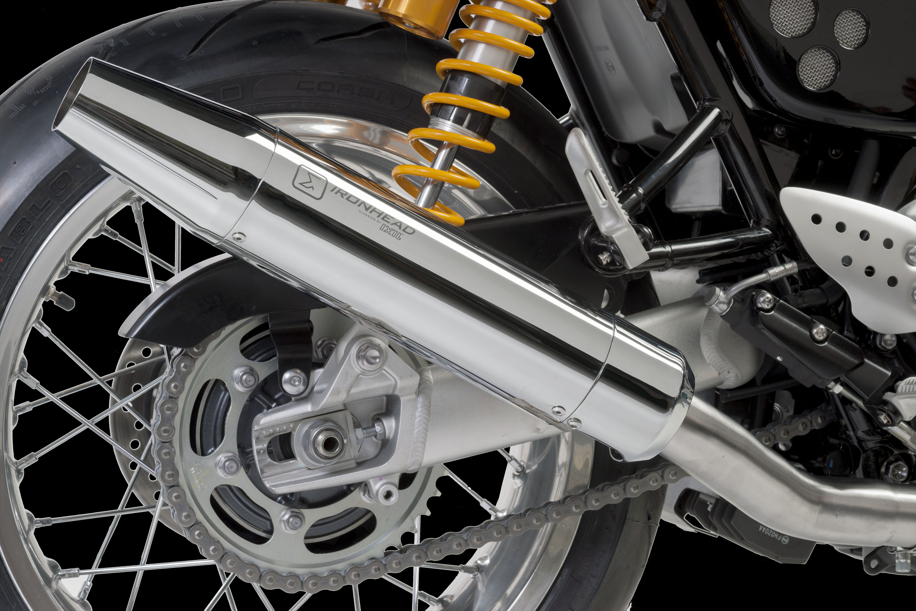 IRONHEAD END CAPS typ CAP (długość: Ø 88 mm., materiał: Inox AISI304, kolor: Bright chrome) CONICAL END CAP (CHROME)