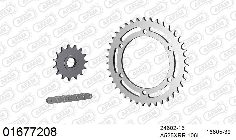 Zestaw napędowy AFAM do KAWASAKI ZR 750 Zephyr C5,D1,D2,D3