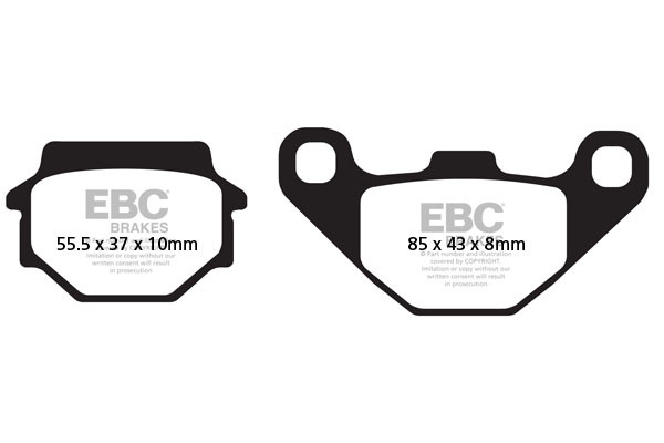 EBC Brakes Klocki hamulcowe EBC SFA067 skuterowe (kpl. na 1 tarcze)