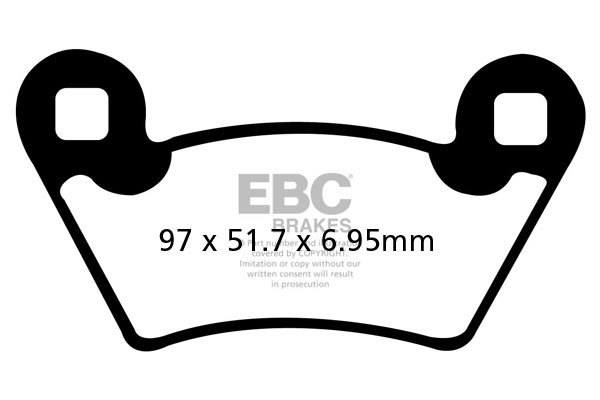 Klocki hamulcowe EBC SXR354HH Side By Side Race Formula (kpl. na 1 tarcze)