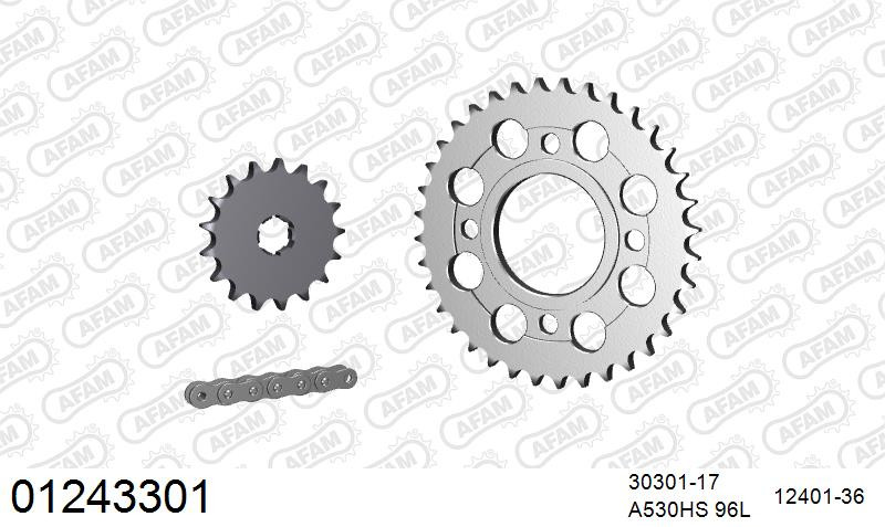 Zestaw napędowy AFAM do YAMAHA RD 400 DX C,D,E,F