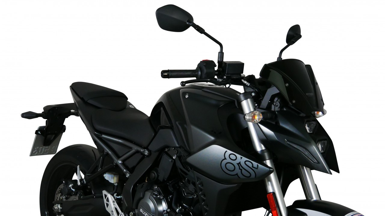 Szyba motocyklowa MRA SUZUKI GSX-8S 2023-, forma NSPM, czarna