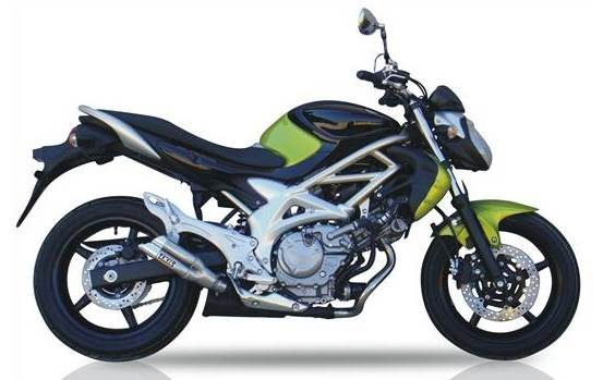 Tłumik IXIL SUZUKI SFV 650 GLADIUS 09-15 (WVCX) typ L2X (waga: 3000g, długość: 242 mm., materiał: Inox AISI304, kolor: Anodized