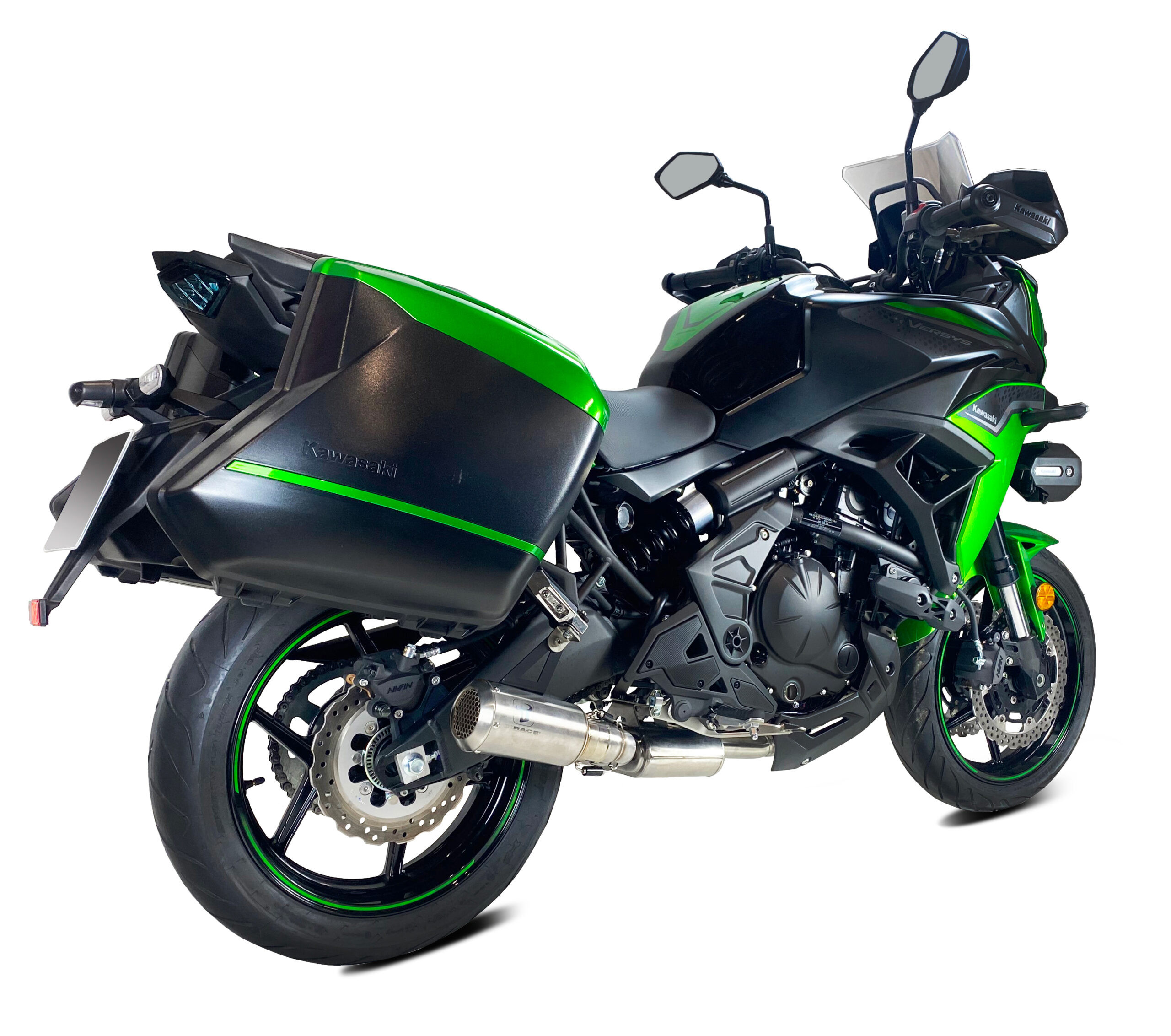 Tłumik IXRACE KAWASAKI VERSYS 650 ´23 (LE650J LE650JA2) FULL SYSTEM typ MK2 MK2 SERIES INOX (Homologacja)