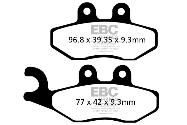 EBC Brakes Klocki hamulcowe EBC SFA353HH skuterowe (kpl. na 1 tarcze)