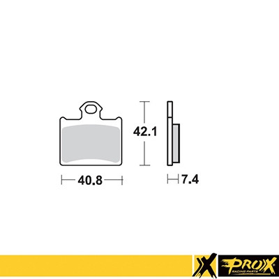 ProX Racing Parts ProX Klocki Hamulcowe Tylne KTM85SX '11-20 + Freeride 350 '12-17 (odpowiednik EBC FA602R)