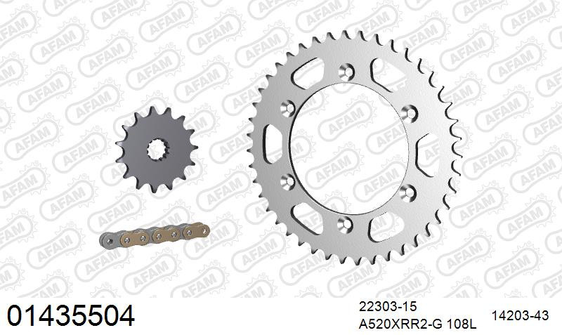Zestaw napędowy AFAM do SUZUKI DR 350 SE T,V,V,W,X,V