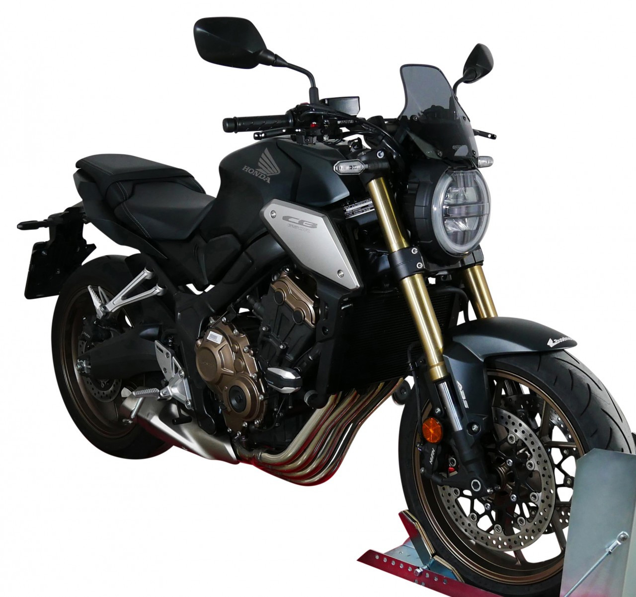 Szyba motocyklowa MRA HONDA CB 650 R 2019-2023, forma NSPM, przyciemniana
