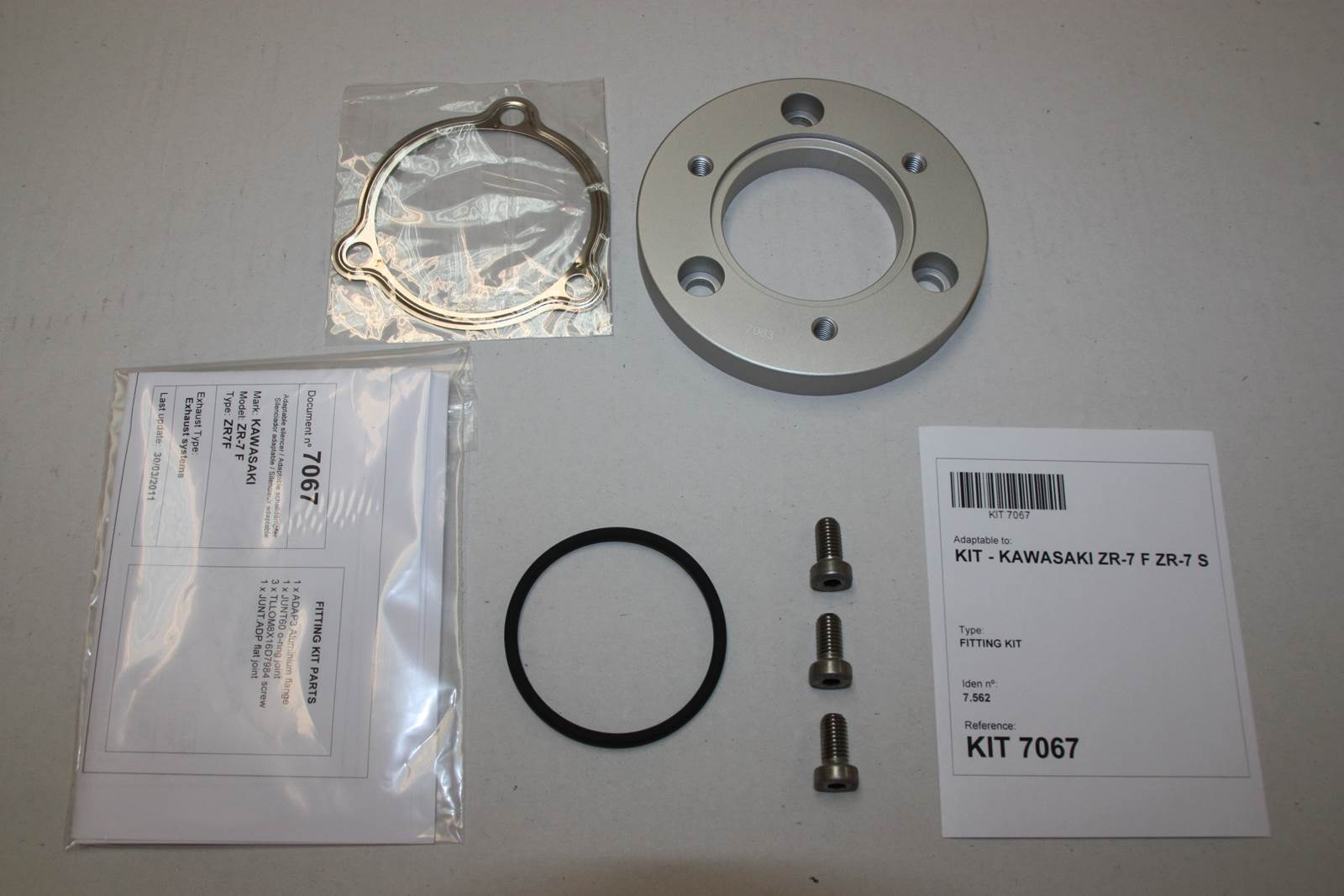 Tłumik IXIL KAWASAKI ZR-7 F - S (ZR750F ZR750H) typ SOVE (waga: 3000g, długość: 423 mm., materiał: Inox AISI304, kolor: Black pa