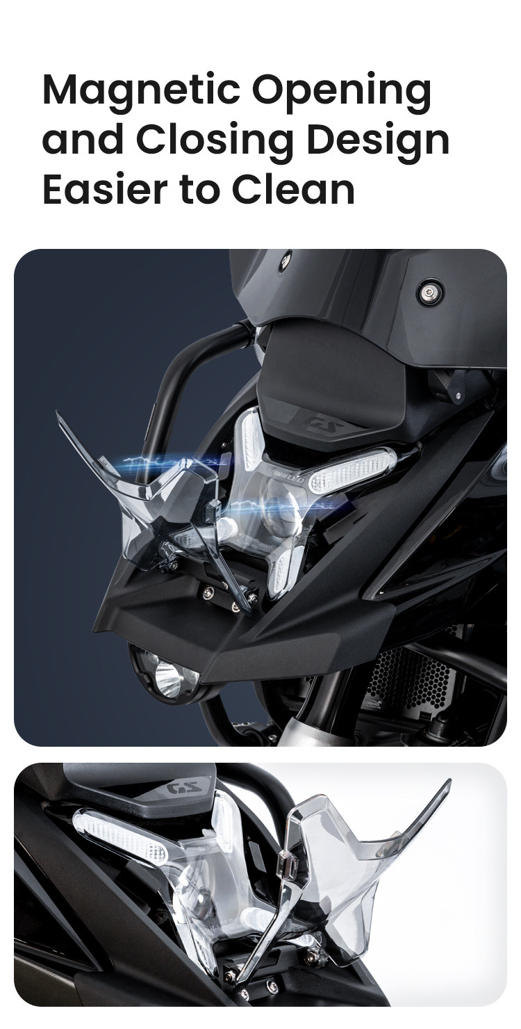 LOBOO Osłona przedniego reflektora do BMW R1300GS ADVENTURE (2024-), przezroczysta