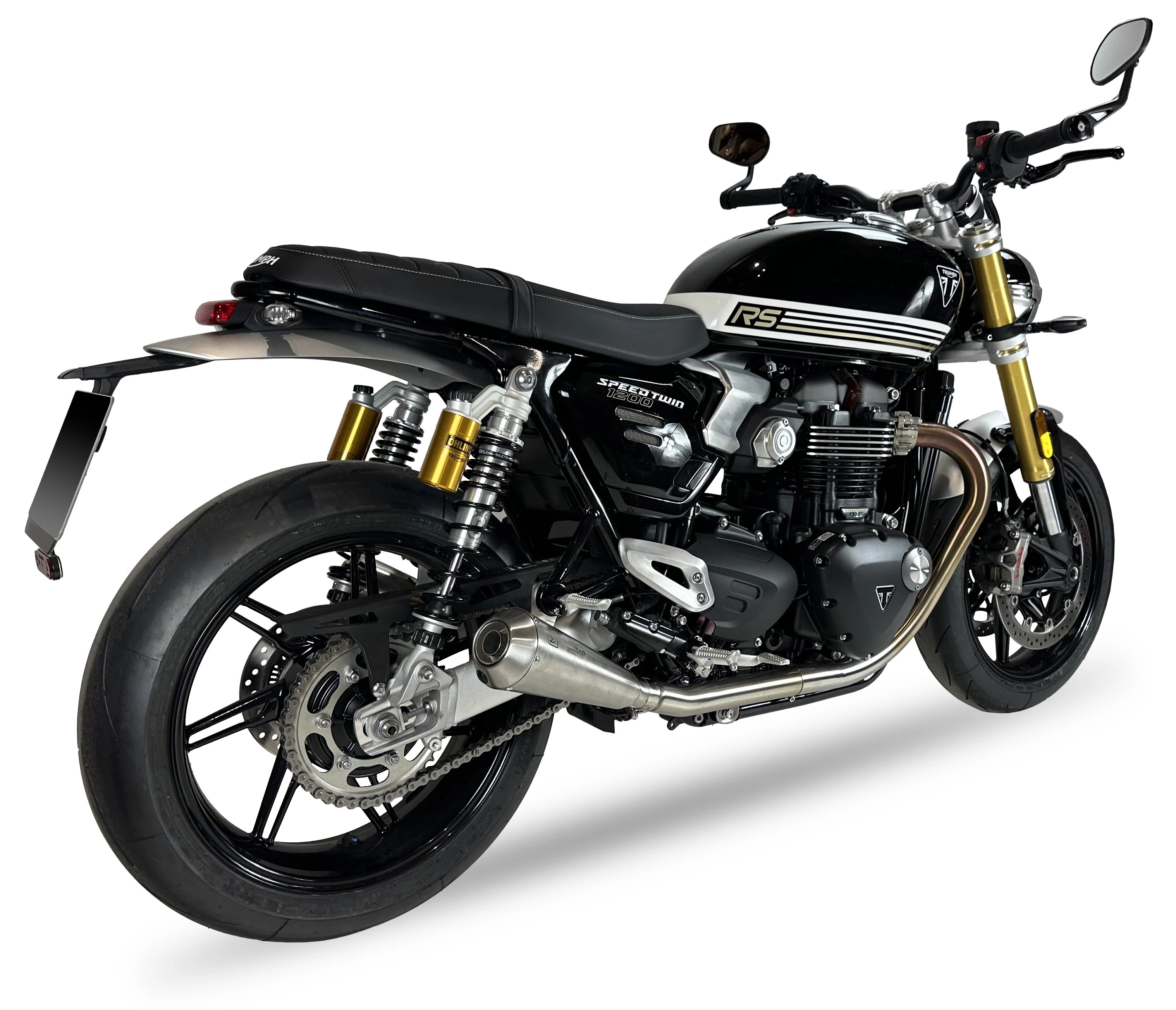 IXIL Tłumik TRIUMPH SPEED TWIN 1200 / RS 24-25 (DD50) typ OVC11SS SLIP ON (RIGHT MUFFLER) - IRONHEAD CONICAL MATT INOX