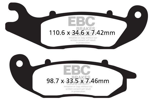 EBC Brakes Klocki hamulcowe EBC MXS465 off-road wyczynowe (kpl. na 1 tarcze)