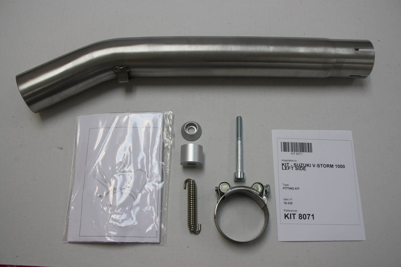 Tłumik lewy IXIL SUZUKI DL 1000 V-STROM 02-13 (WVBS) typ SOVE (waga: 3000g, długość: 423 mm.)