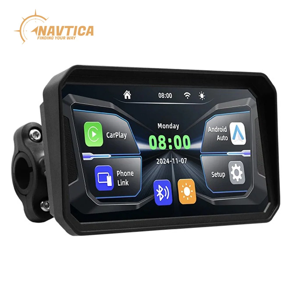 Ekran nawigacyjny do motocykla NAVTICA Nomad, 6,25", CarPlay, Android Auto