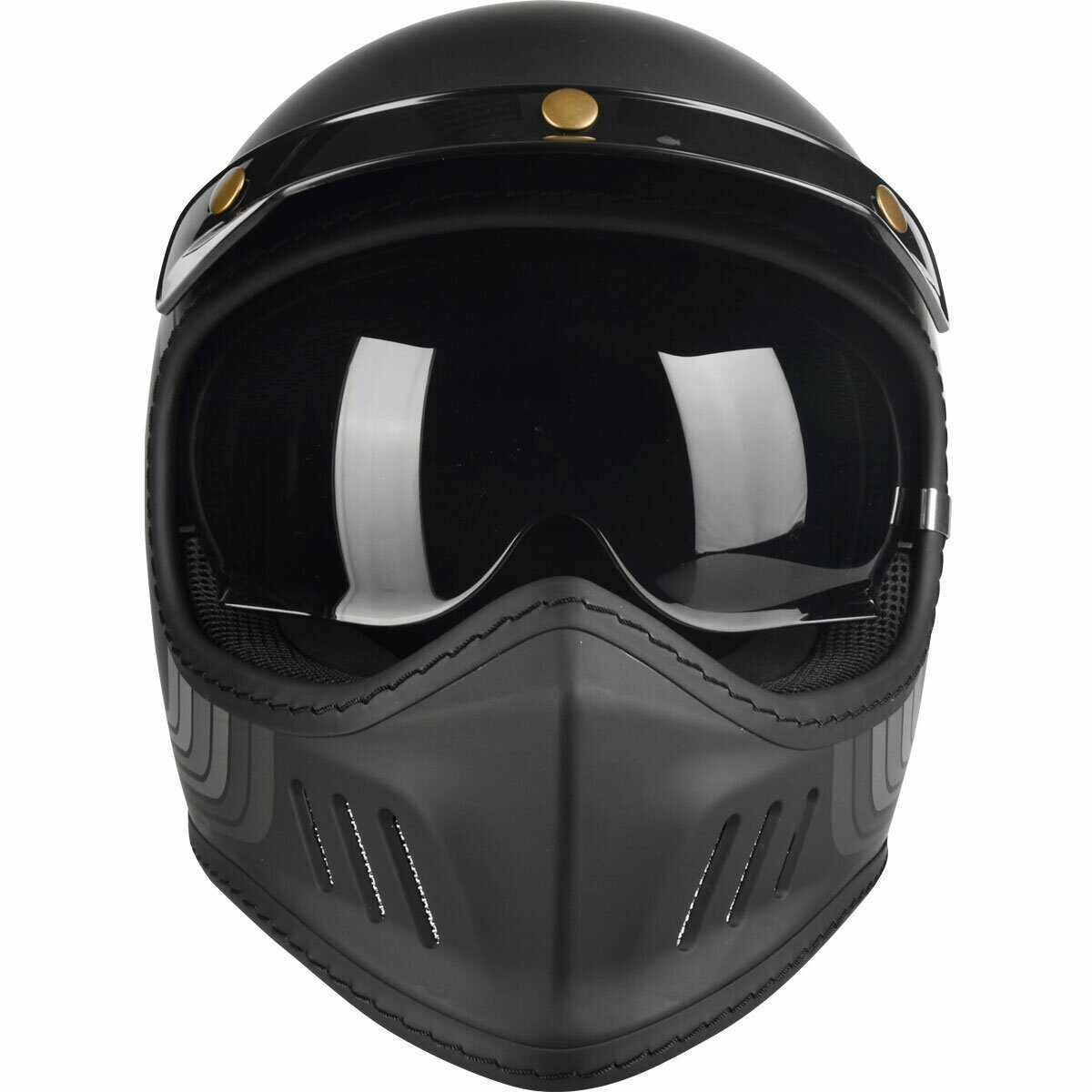 Kask Motocyklowy LAZER Cross TT Line (kol. Czarny - Szary - Matowy)