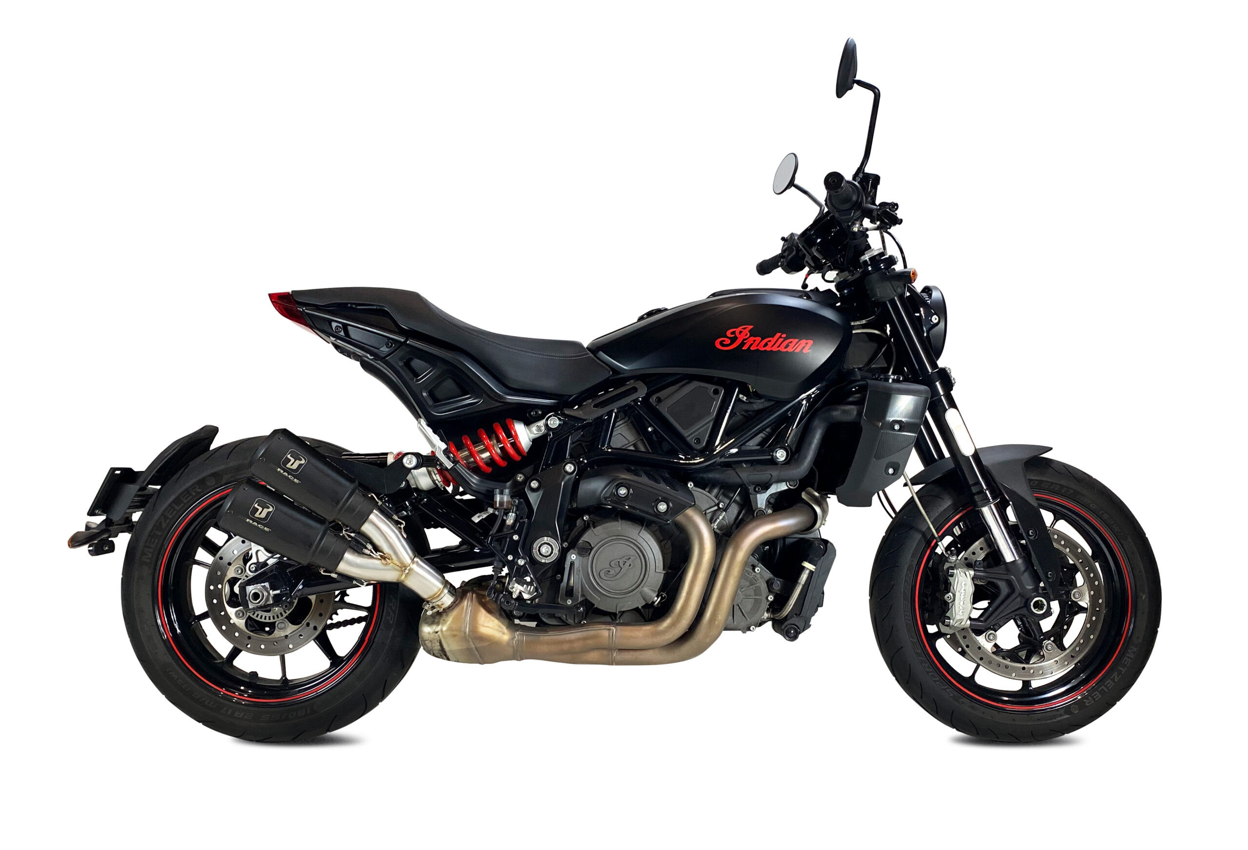 Tłumik IXRACE INDIAN FTR 1200 S/R 22-23 typ MK2B DUAL MK2 SERIES BLACK